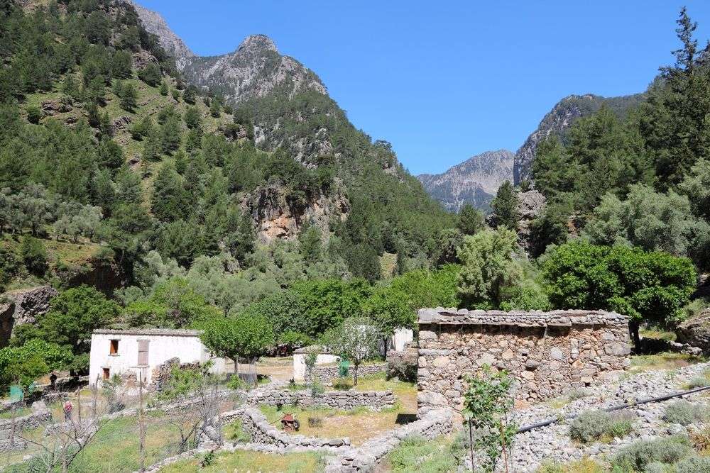 Lefka Ori: verlassenes Dorf in der Samaria-Schlucht