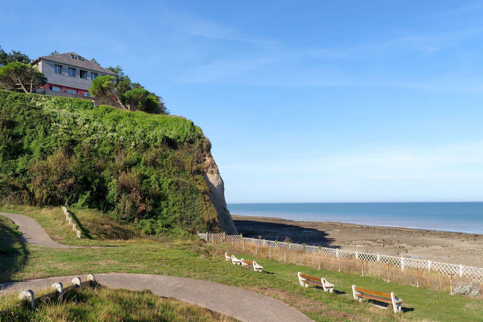 Strand von Bois de Cise an der Picardie-Küste
