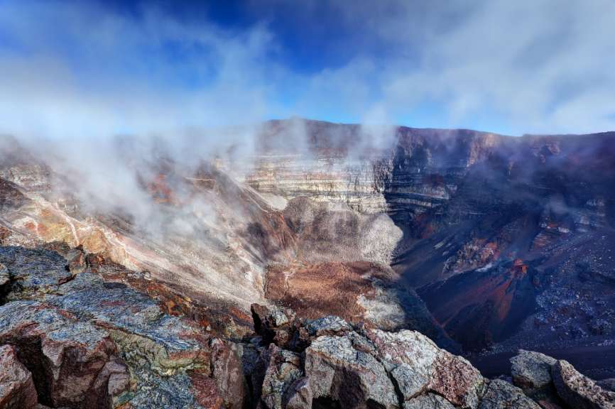 Bis heute höchst aktiv: Piton de la Fournaise