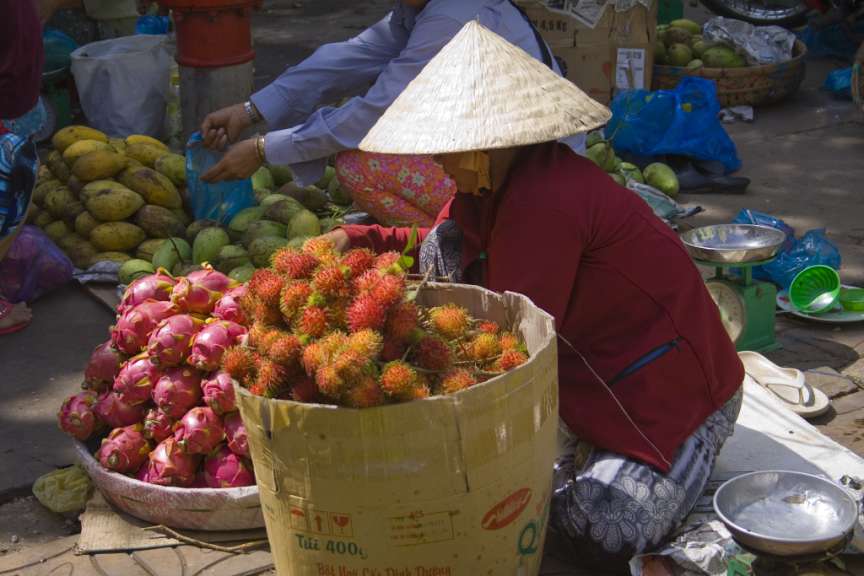 Markt im Mekong Delta