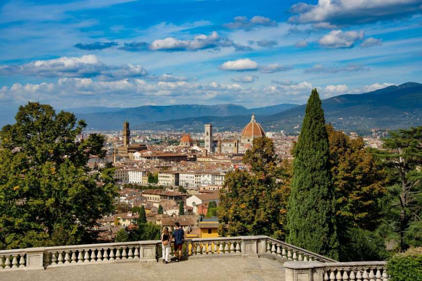 Bester Blick über Florenz: Piazzale Michelangelo