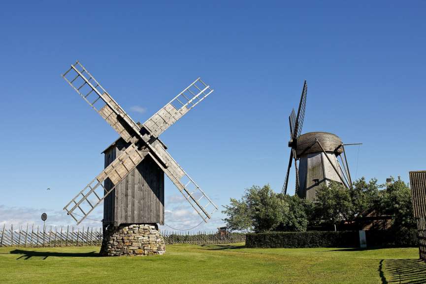 Wahrzeichen von Saaremaa: Mühlenberg von Angla