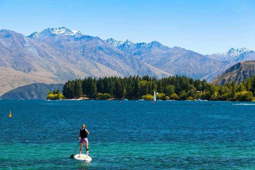 Paradies für Wassersportler: Lake Wanaka