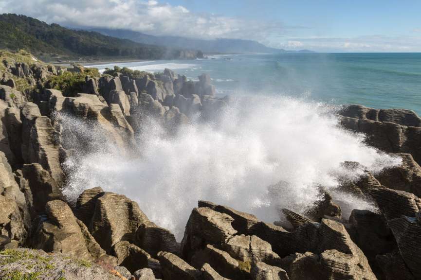 Wahrzeichen des Paparoa Parks: Pancake Rocks