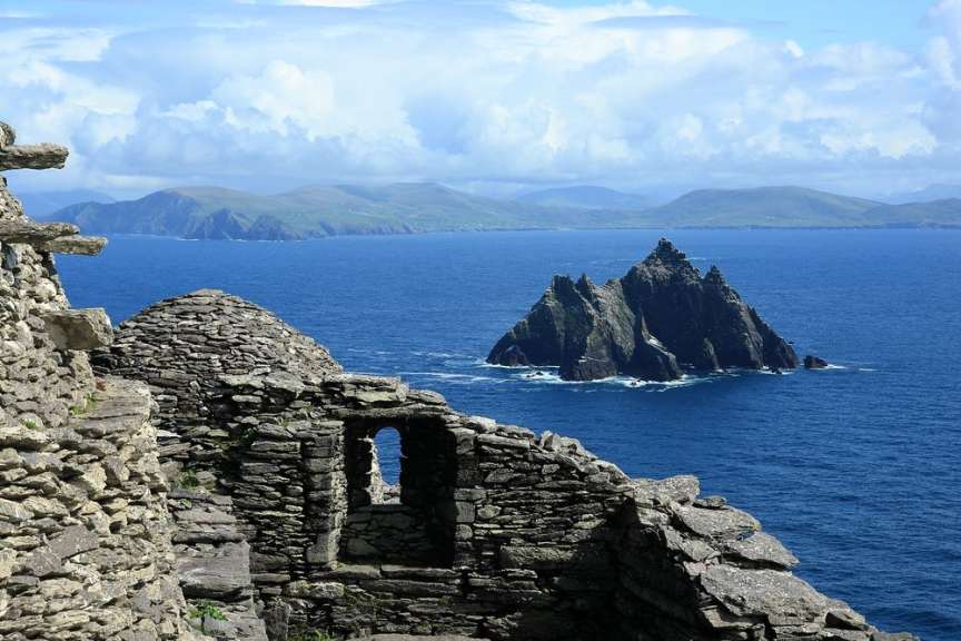 Blick von Skellig Michael nach Little Skellig