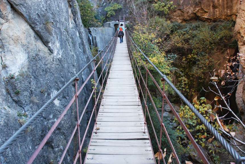 Auf Seilbrücken in die Schlucht: Cahorros von Monachil