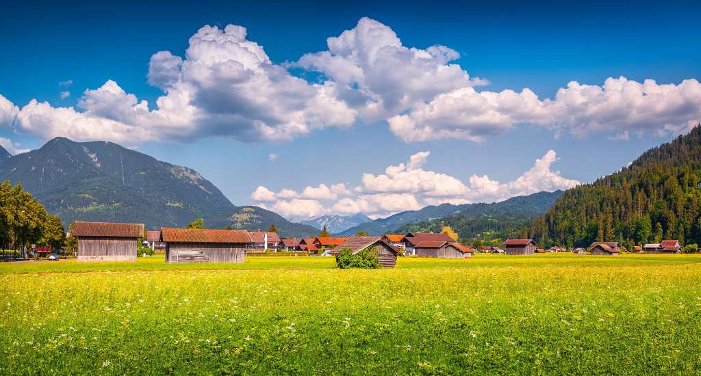 Malerische Bauernhäuser: Garmisch-Partenkirchen
