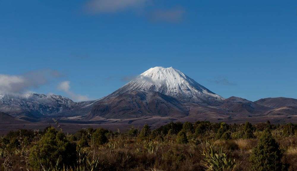 Perfekt geformter Vulkan: Mount Ngauruhoe