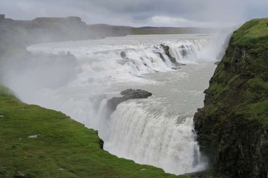 Donnernde Wassermassen: Gullfoss