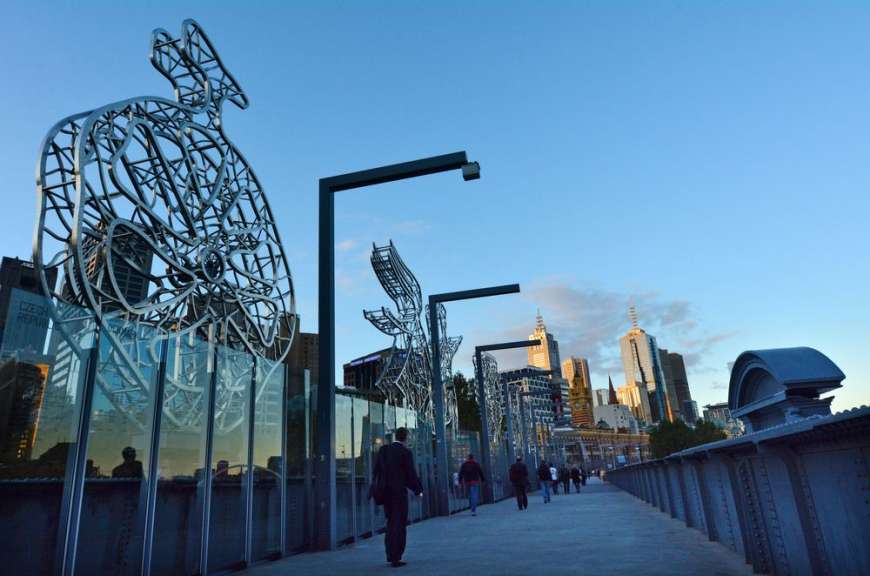Sandridge Bridge mit Travellers