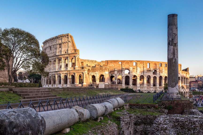 Kolosseum und Forum Romanum