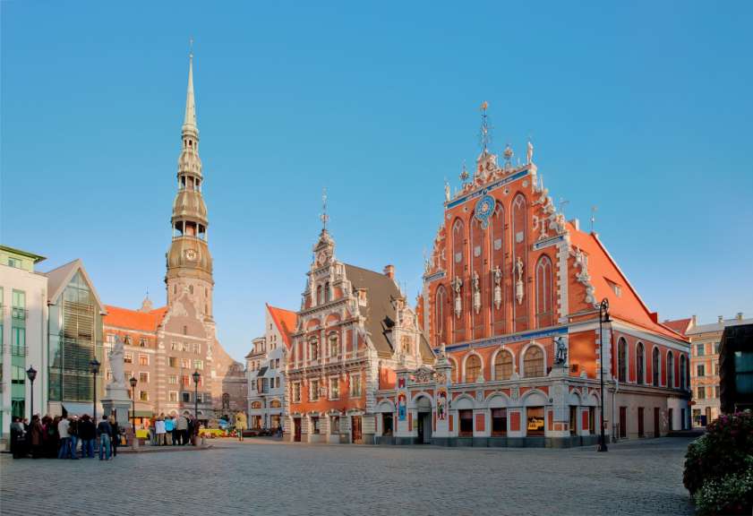 Stolz der Stadt Riga: Schwarzhäupterhaus