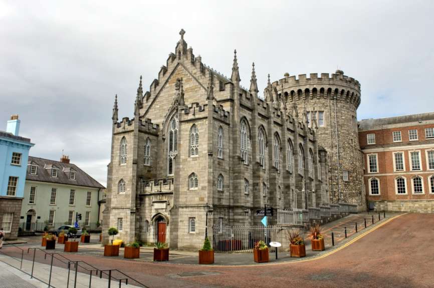 Rundturm aus dem Mittelalter: Dublin Castle