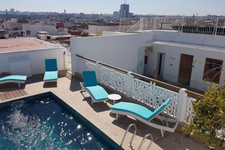 Dachterrasse mit Pool