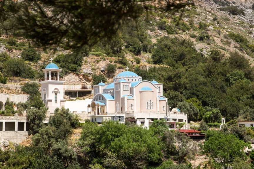 In der Rouvas-Schlucht: Kloster Agios Nikolaos