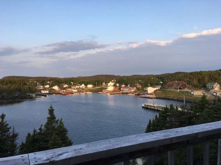 Blick vom Balkon: Gasthaus in Happy Adventure