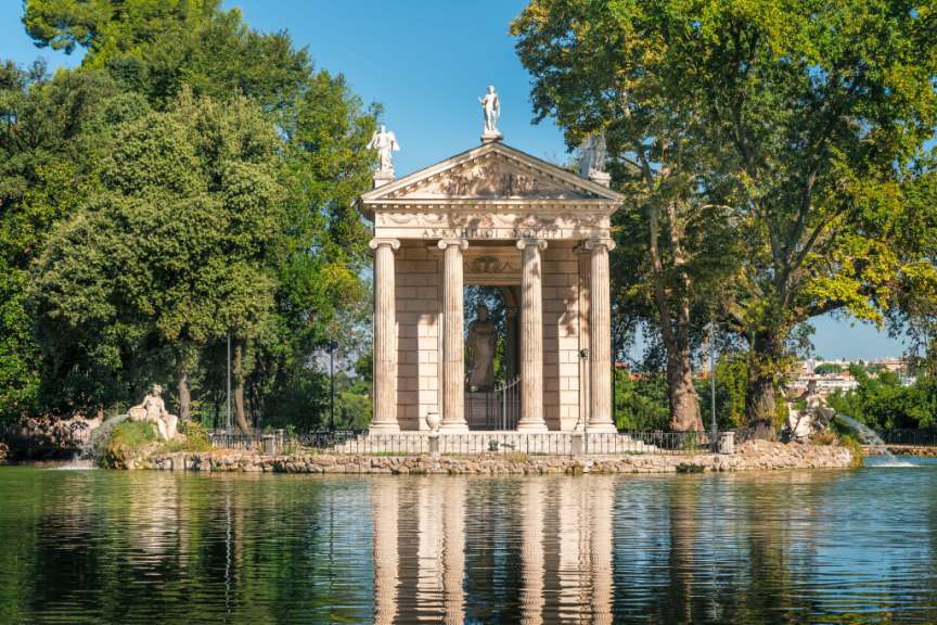 Schöner Ort zum Ausruhen: Villa Borghese