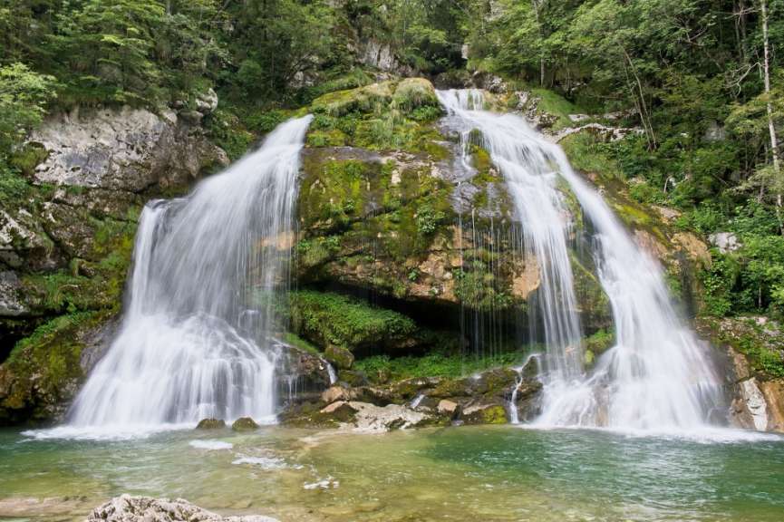 Wasserfall Virje bei Bovec