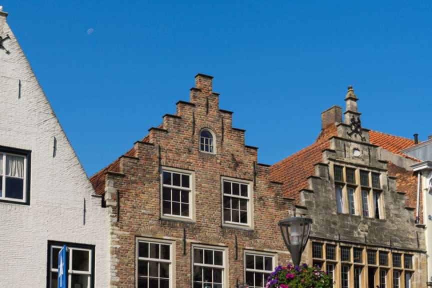 Gotische Giebelhäuser: Festungsstadt Hulst