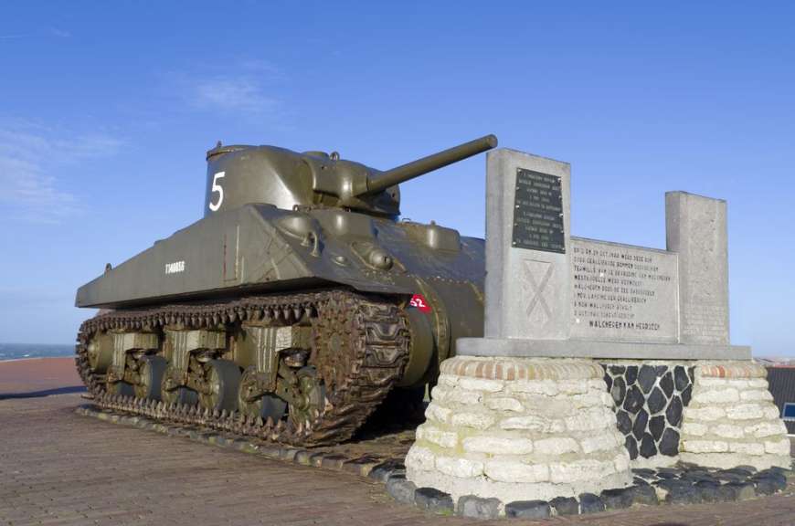 Panzerdenkmal in Westkapelle