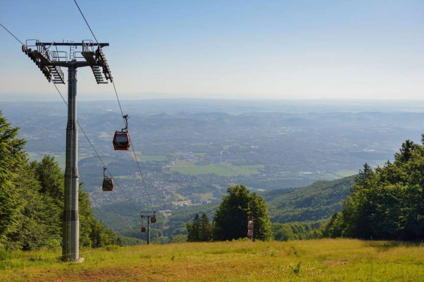 Mit der Seilbahn aufs Pohorje Gebirge
