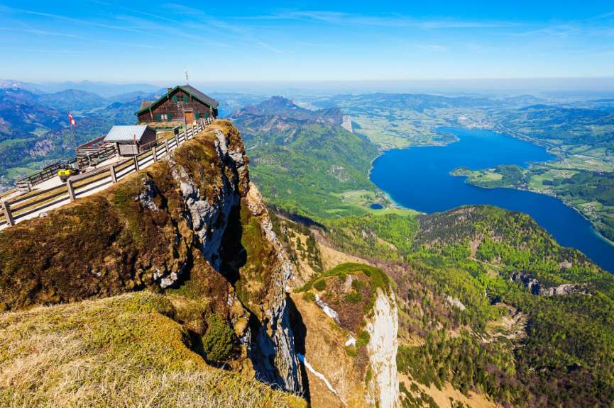 Das Salzkammergut zu Füßen: Schafberg