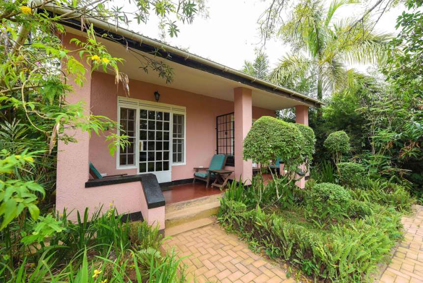 Einladend: Gästehaus in Entebbe