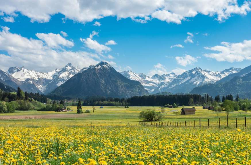 Malerische Landschaften: Süddeutschland