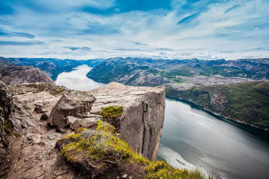 Hoch über dem Lysefjord: Preikestolen