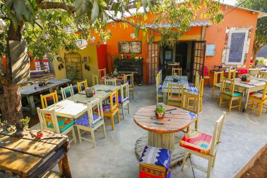 Farbenfroh und kreativ: Restaurant in Victoria Falls