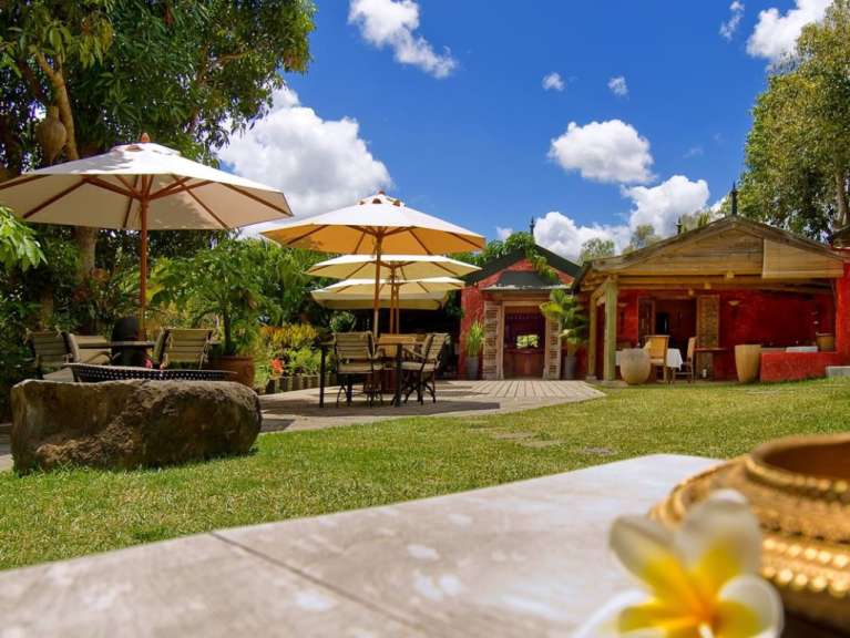 Passt in die tropische Umgebung: Lakaz Chamarel