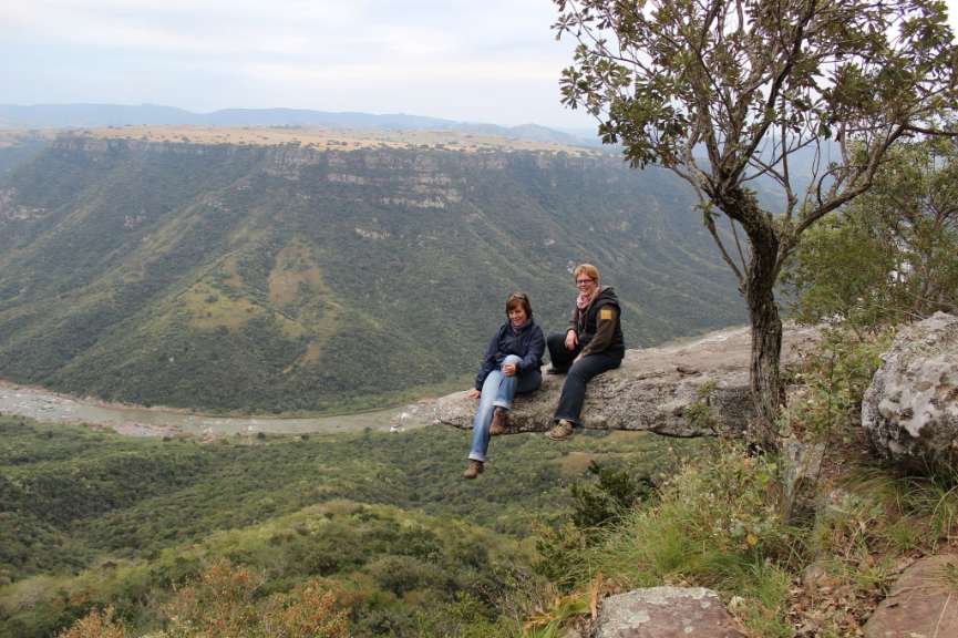 Für Umfulana unterwegs: Christine und Claudia in Afrika