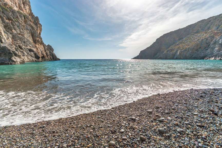 Türkisblaues Wasser: Bucht von Agios Farango