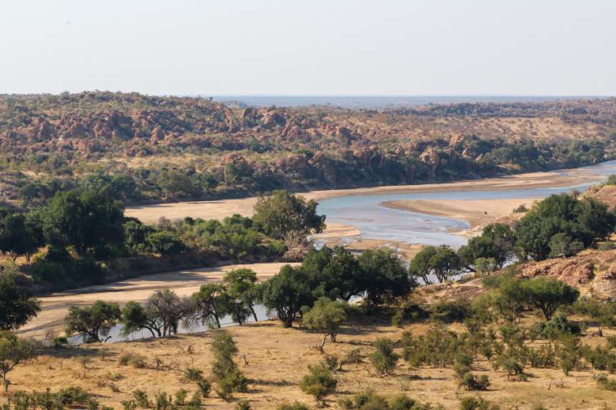 Am Dreiländereck: Zusammenfluss von Limpopo und Sashe