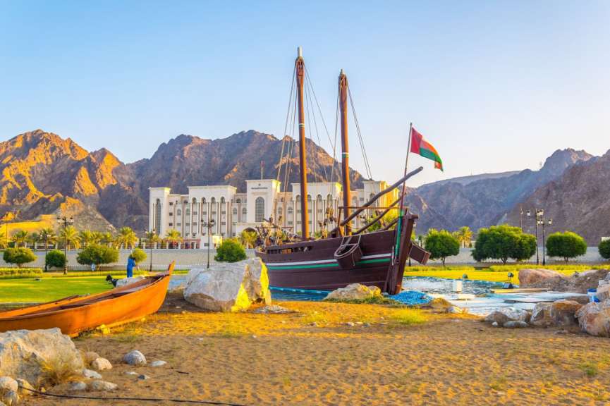 Originalgetreuer Nachbau einer Dhau