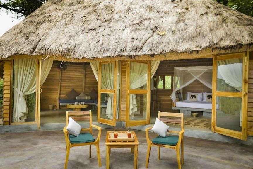 Luftige Architektur: Eco-Lodge im Gal Oya Nationalpark