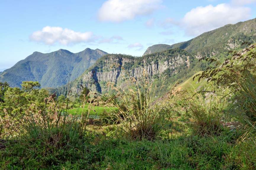 Abwechslungsreiche Landschaft bei Ohiya