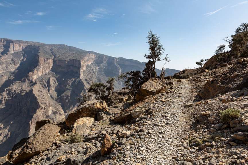 Blick ins Wadi Ghul: Balcony Walk