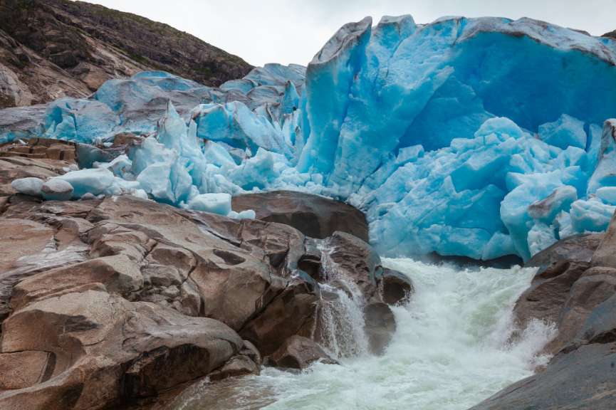 Blaues Eis am Nigardsbreen: Gletschertour