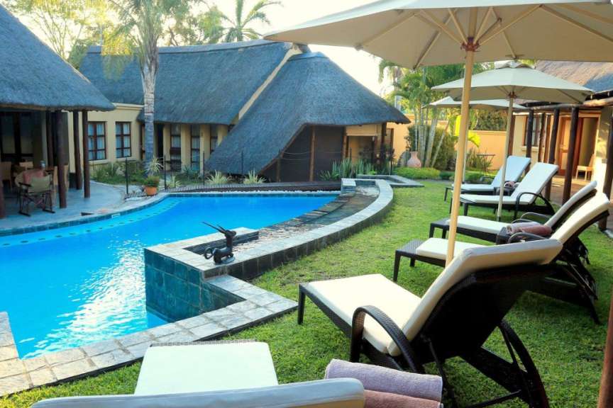 Typisch südafrikanische Atmosphäre: Gästehaus in Phalaborwa