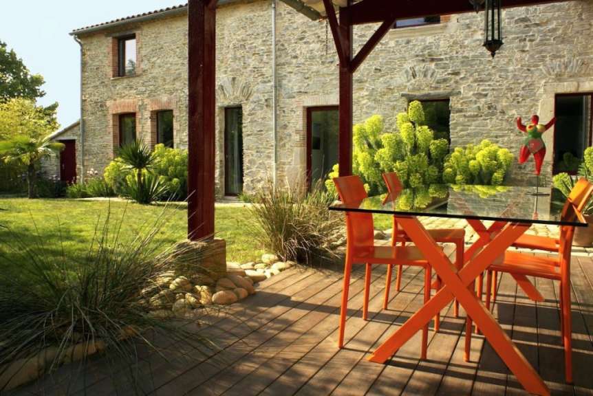 Gelungene Kontraste: Landhaus im Weingebiet Muscadet