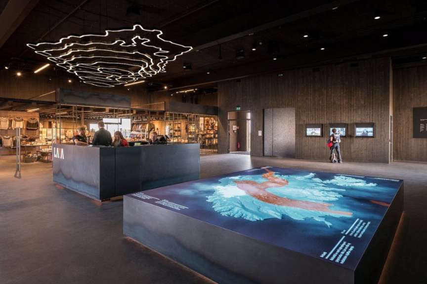 Interaktive vulkanische Ausstellung: Lava Centre