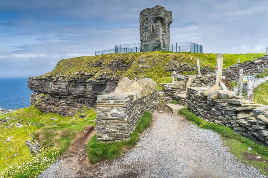 Historischer Wachturm am Hag's Head: Moher Tower