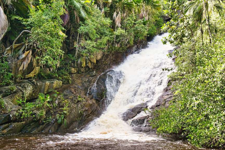 Leicht zugänglich: Sauzier Wasserfall