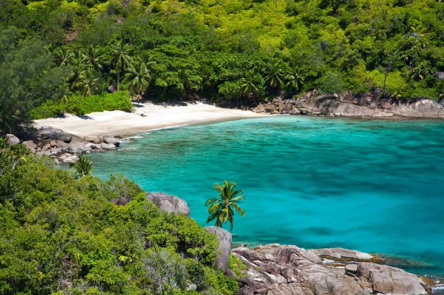 Abgelegener Strand: Anse Major