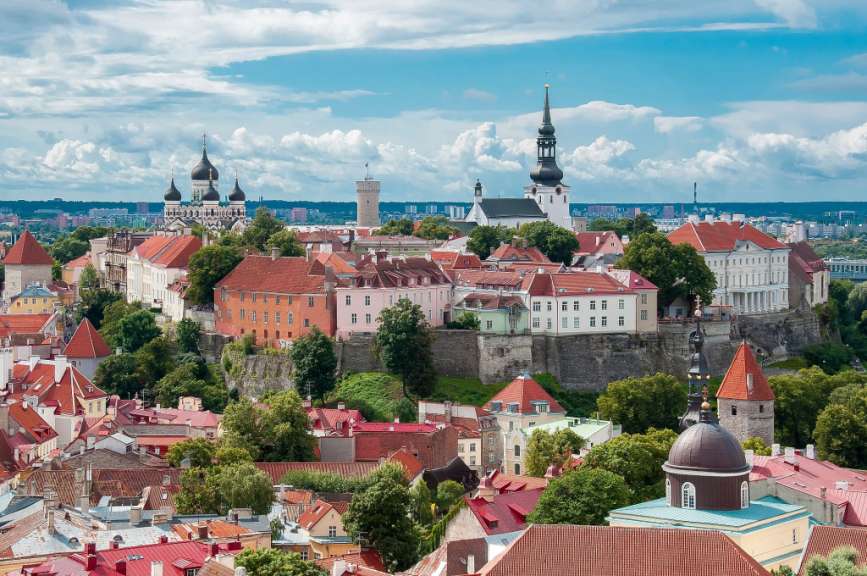 Blick auf den Domberg, Tallinn