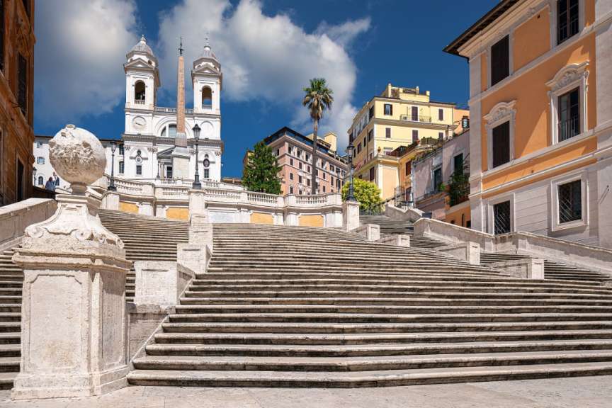 Spanische Treppe an der Piazza di Spagna