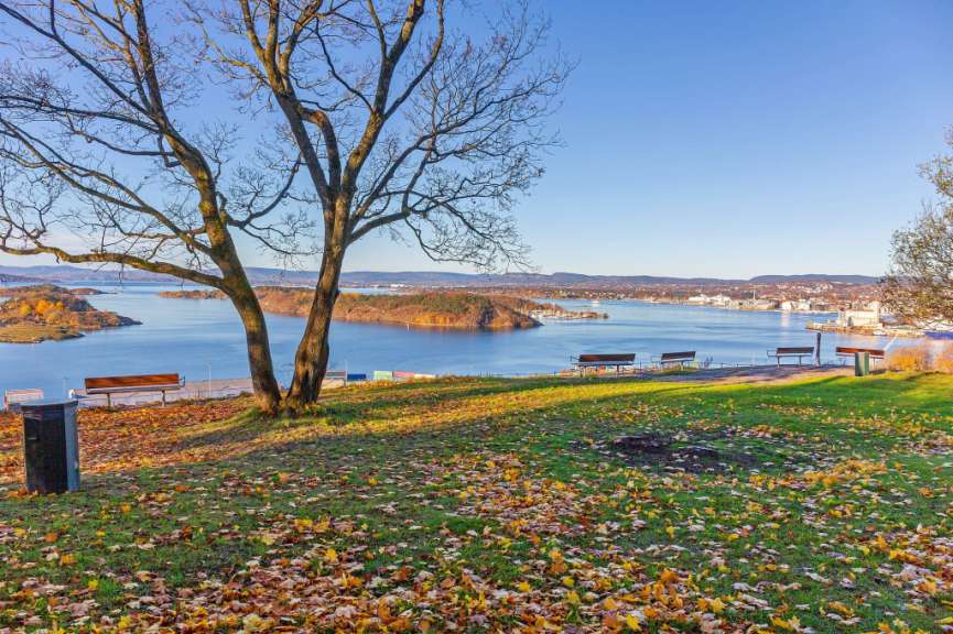 Blick auf Oslo: Ekebergparken