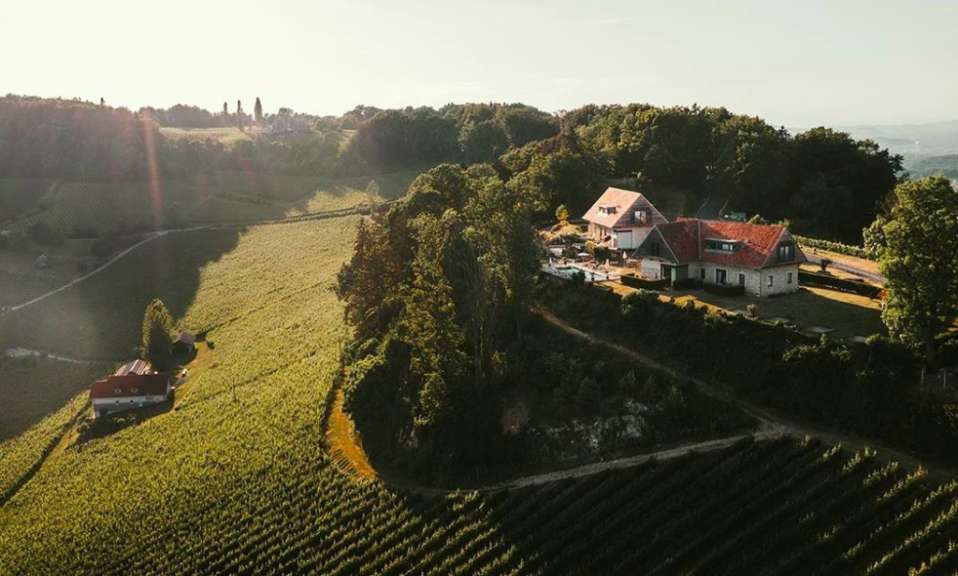 Exponierte Lage: Weingut in der Südsteiermark