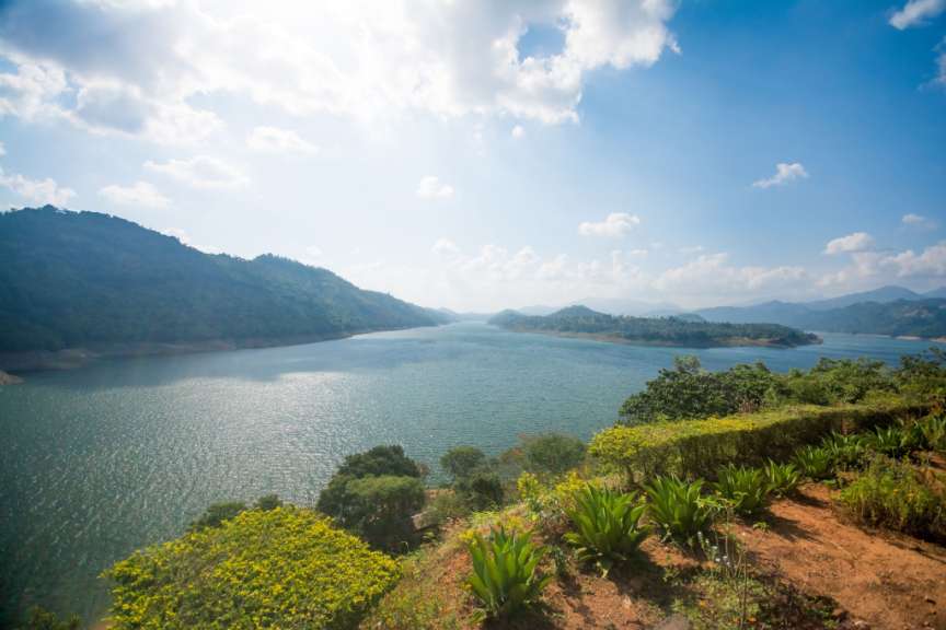 Fast 23 km² groß: Victoria-Reservoir bei Digana